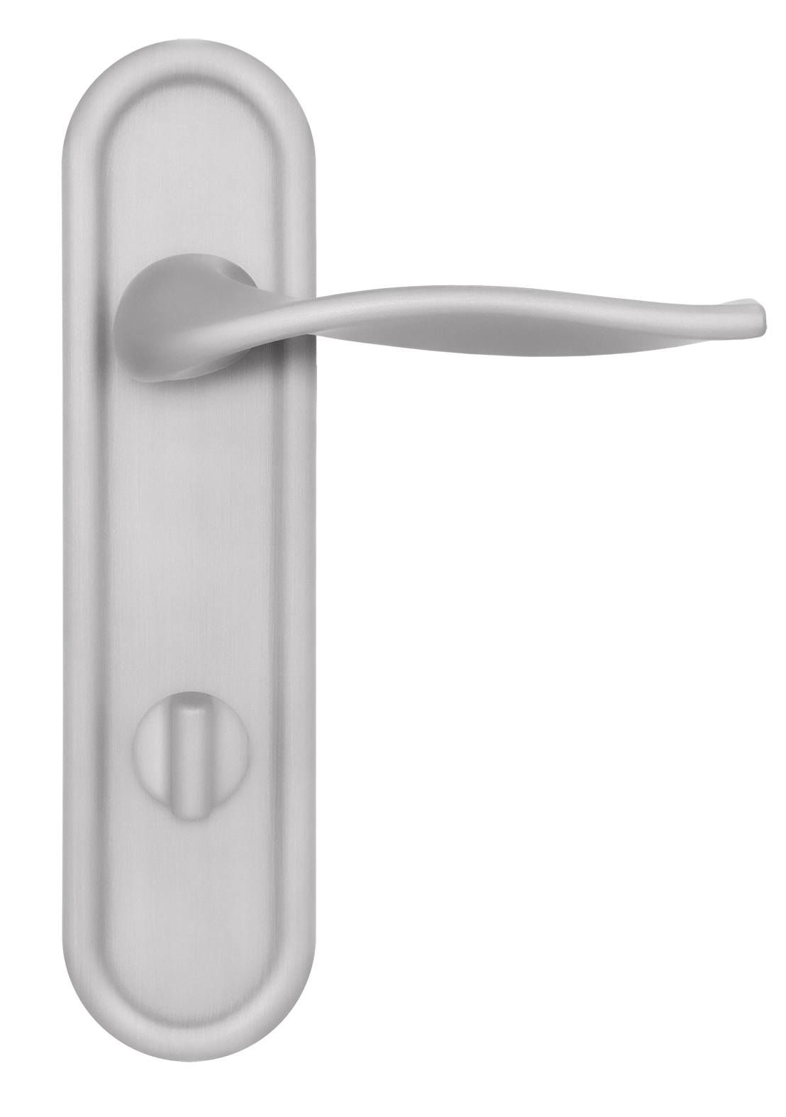 Ручка дверная SKYSCRAPER PLR WC SSW на планке под сантехническую завертку, цвет Стокгольмский снегопад/Stockholm Snowfall фото купить в Новокузнецке