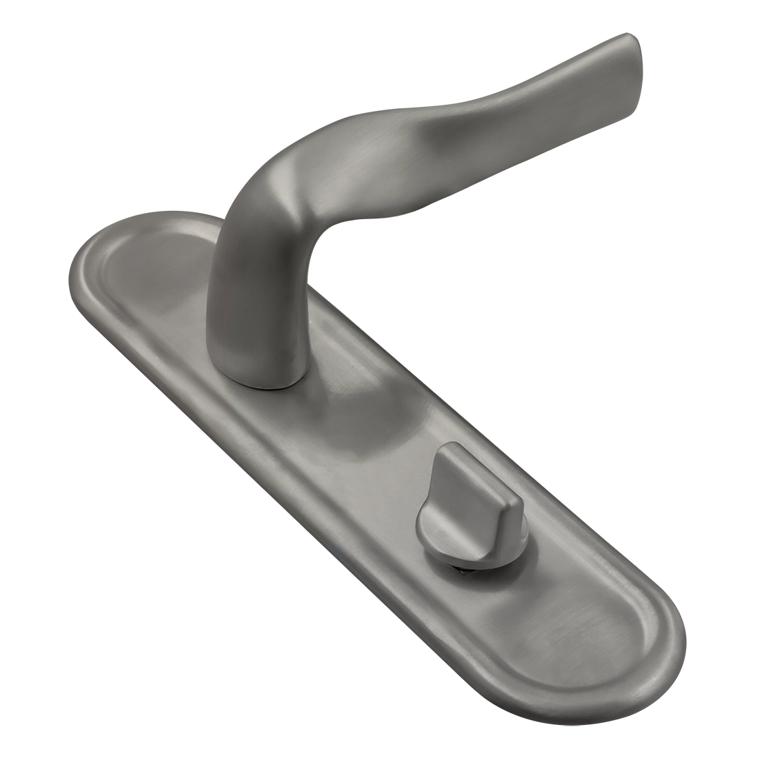 Ручка дверная LVB PLR WC WF на планке под сантехническую завертку, цвет Зимняя стужа/Winter Frost фото купить Новокузнецк