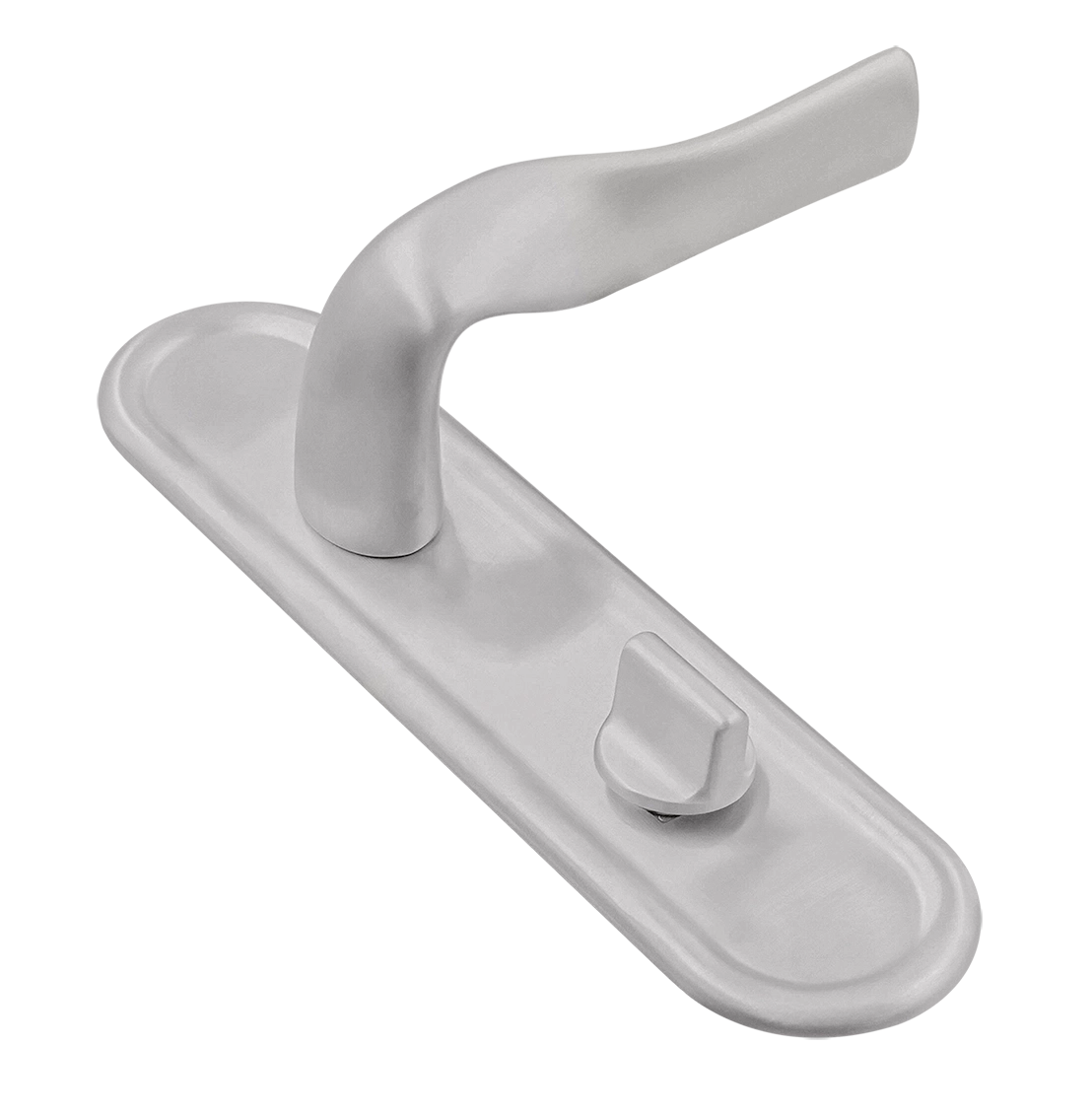 Ручка дверная LVB PLR WC SSW на планке под сантехническую завертку, цвет Стокгольмский снегопад/Stockholm Snowfall фото купить Новокузнецк