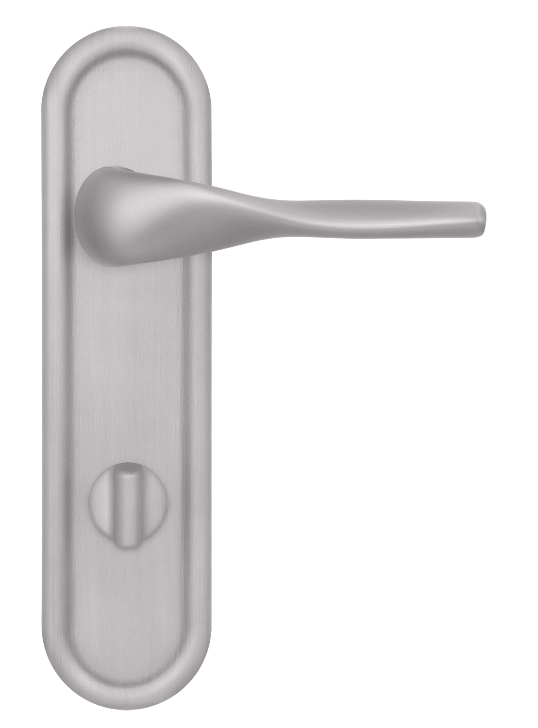 Ручка дверная LVB PLR WC SSW на планке под сантехническую завертку, цвет Стокгольмский снегопад/Stockholm Snowfall фото купить в Новокузнецке