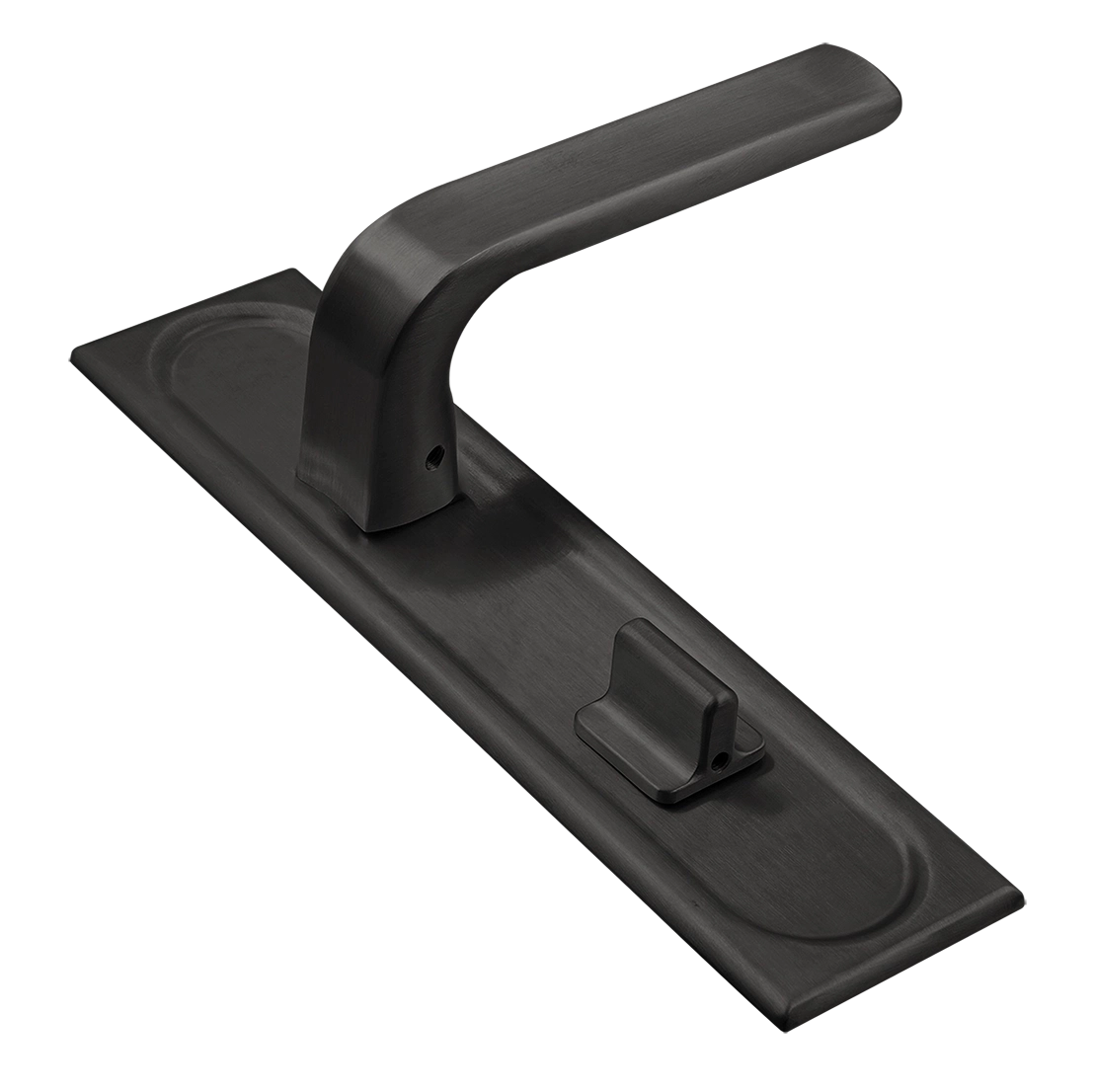 Ручка дверная THE BUS STATION PLS WC SST на планке под сантехническую завертку, цвет Летняя гроза/Summer Storm фото купить Новокузнецк