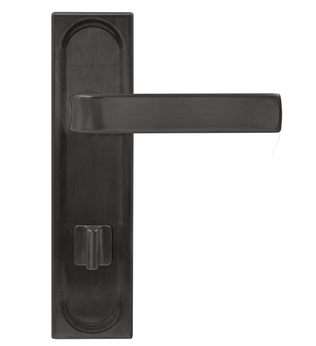 Ручка дверная THE BUS STATION PLS WC SST на планке под сантехническую завертку, цвет Летняя гроза/Summer Storm фото купить в Новокузнецке