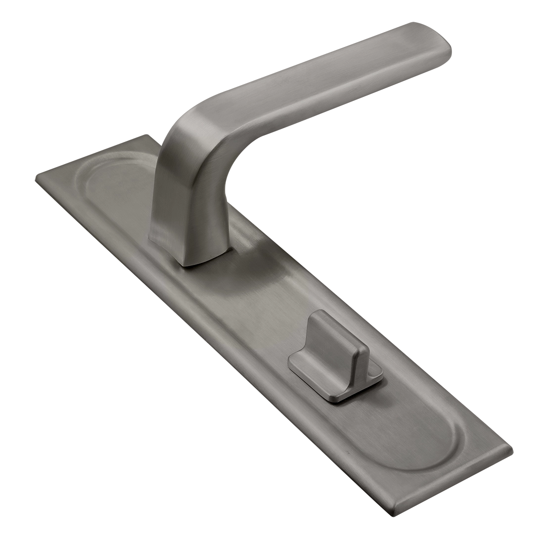 Ручка дверная THE BUS STATION PLS WC WF на планке под сантехническую завертку, цвет Зимняя стужа/Winter Frost фото купить Новокузнецк