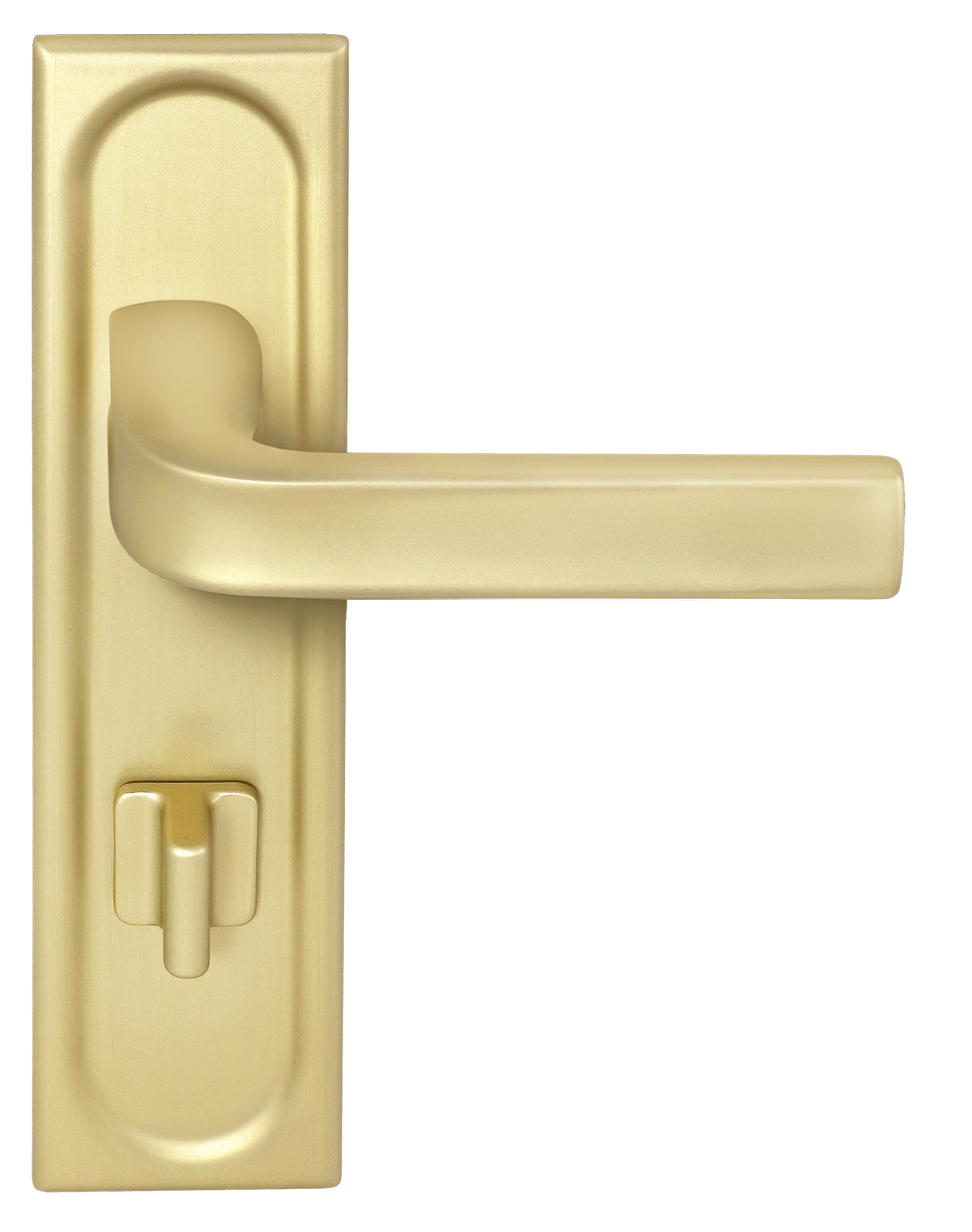 Ручка дверная THE BUS STATION PLS WC AH на планке под сантехническую завертку, цвет Осенний мёд/Autumn Honey фото фурнитура Новокузнецк