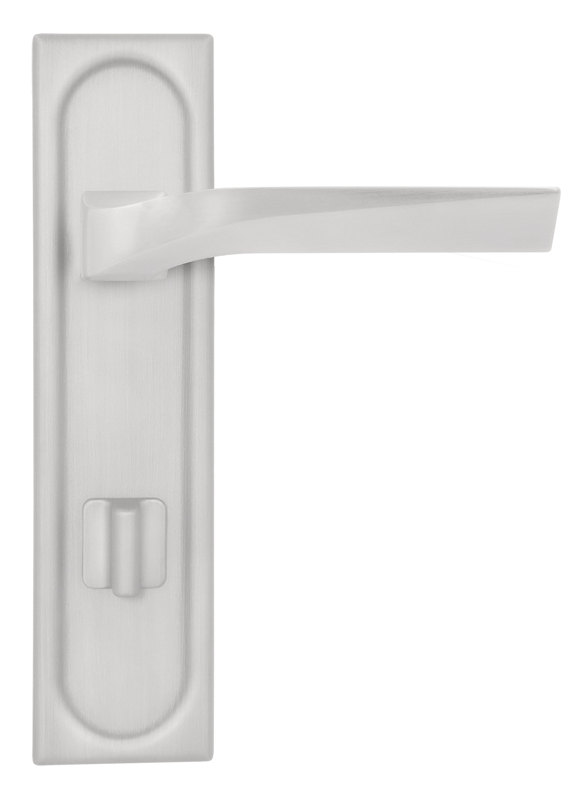 Ручка дверная WD CONCERT HALL PLS WC SSW на планке под сантехническую завертку, цвет Стокгольмский снегопад/Stockholm Snowfall фото купить в Новокузнецке