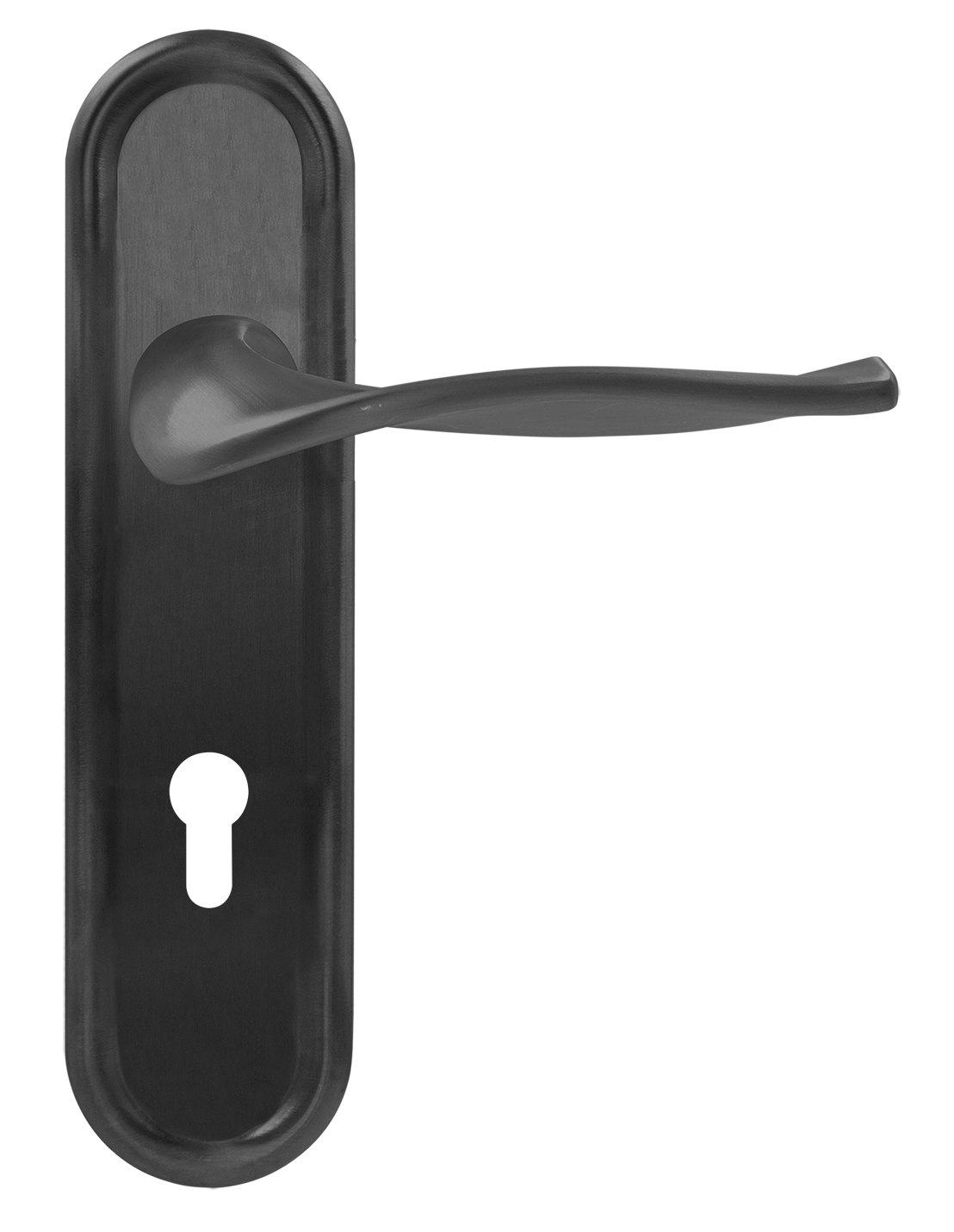 Ручка дверная SKYSCRAPER PLR KH SST на планке под ключевой цилиндр, цвет Летняя гроза/Summer Storm фото купить Новокузнецк