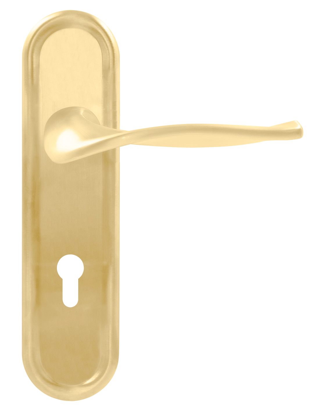 Ручка дверная SKYSCRAPER PLR KH AH на планке под ключевой цилиндр, цвет Осенний мёд/Autumn Honey фото купить Новокузнецк