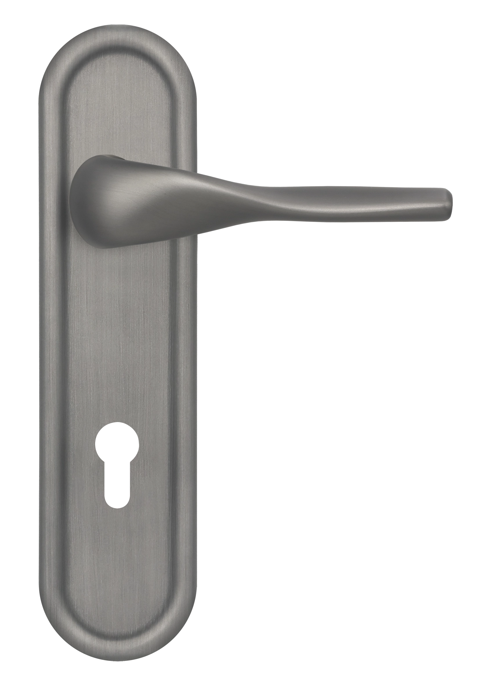 Ручка дверная LVB PLR KH WF на планке под ключевой цилиндр, цвет Зимняя стужа/Winter Frost фото купить Новокузнецк