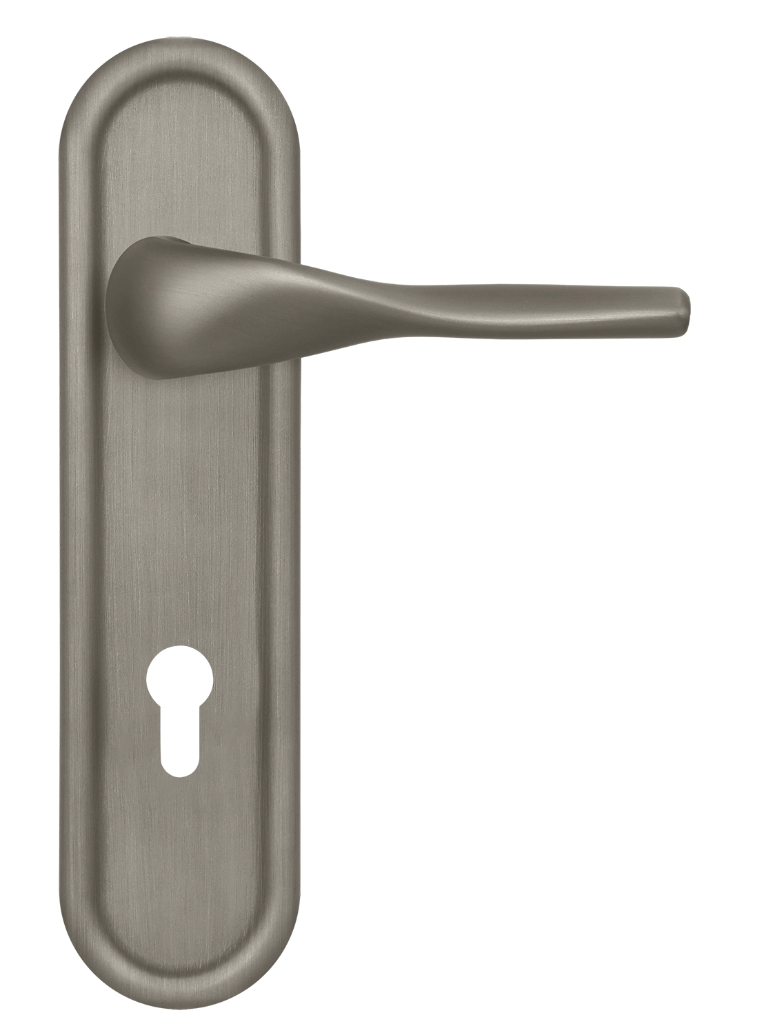 Ручка дверная LVB PLR KH SMI на планке под ключевой цилиндр, цвет Весенняя дымка/Spring Mist фото купить Новокузнецк