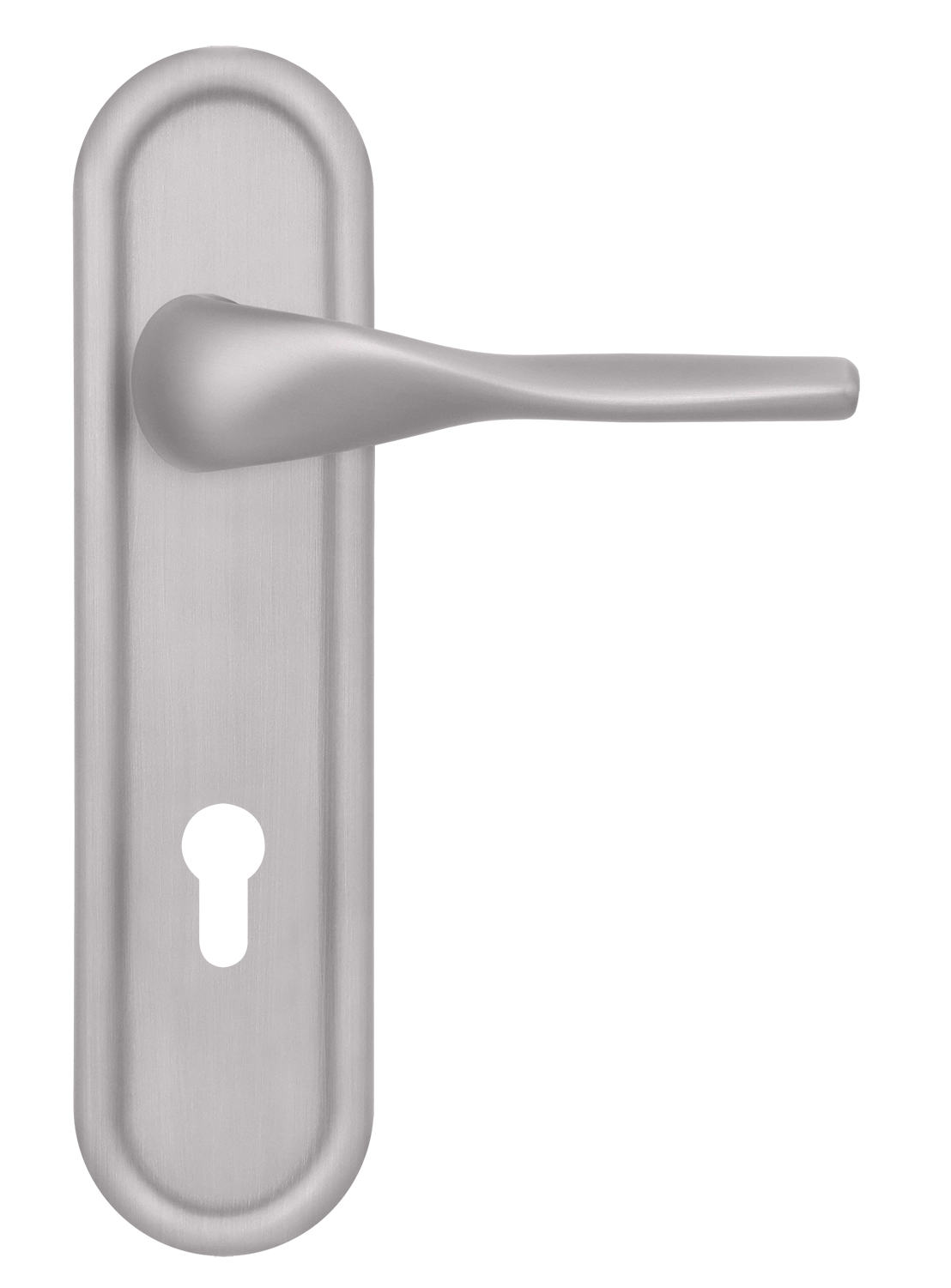 Ручка дверная LVB PLR KH SSW на планке под ключевой цилиндр, цвет Стокгольмский снегопад/Stockholm Snowfall фото купить Новокузнецк