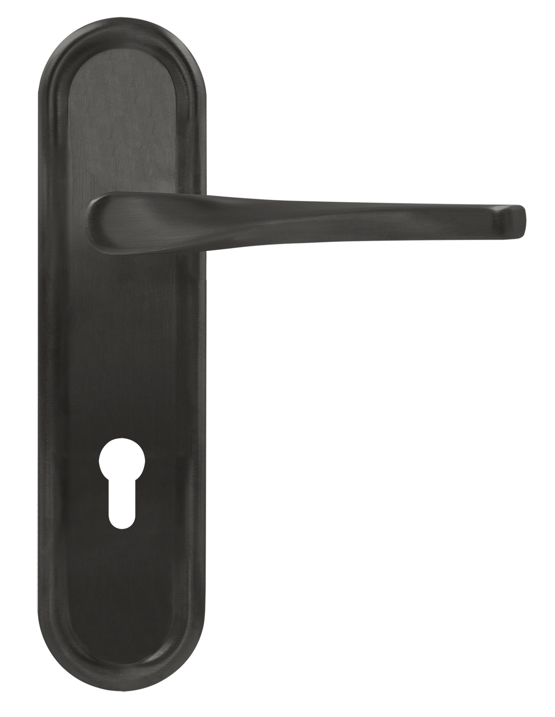 Ручка дверная THE OLYMPICS PLR KH SST на планке под ключевой цилиндр