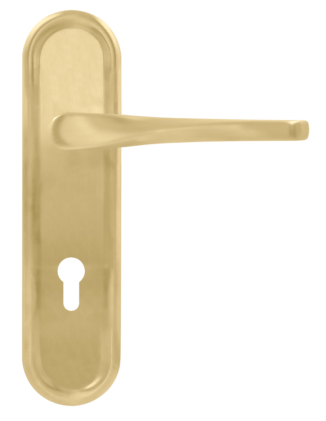 Ручка дверная THE OLYMPICS PLR KH AH на планке под ключевой цилиндр, цвет Осенний мёд/Autumn Honey фото купить Новокузнецк