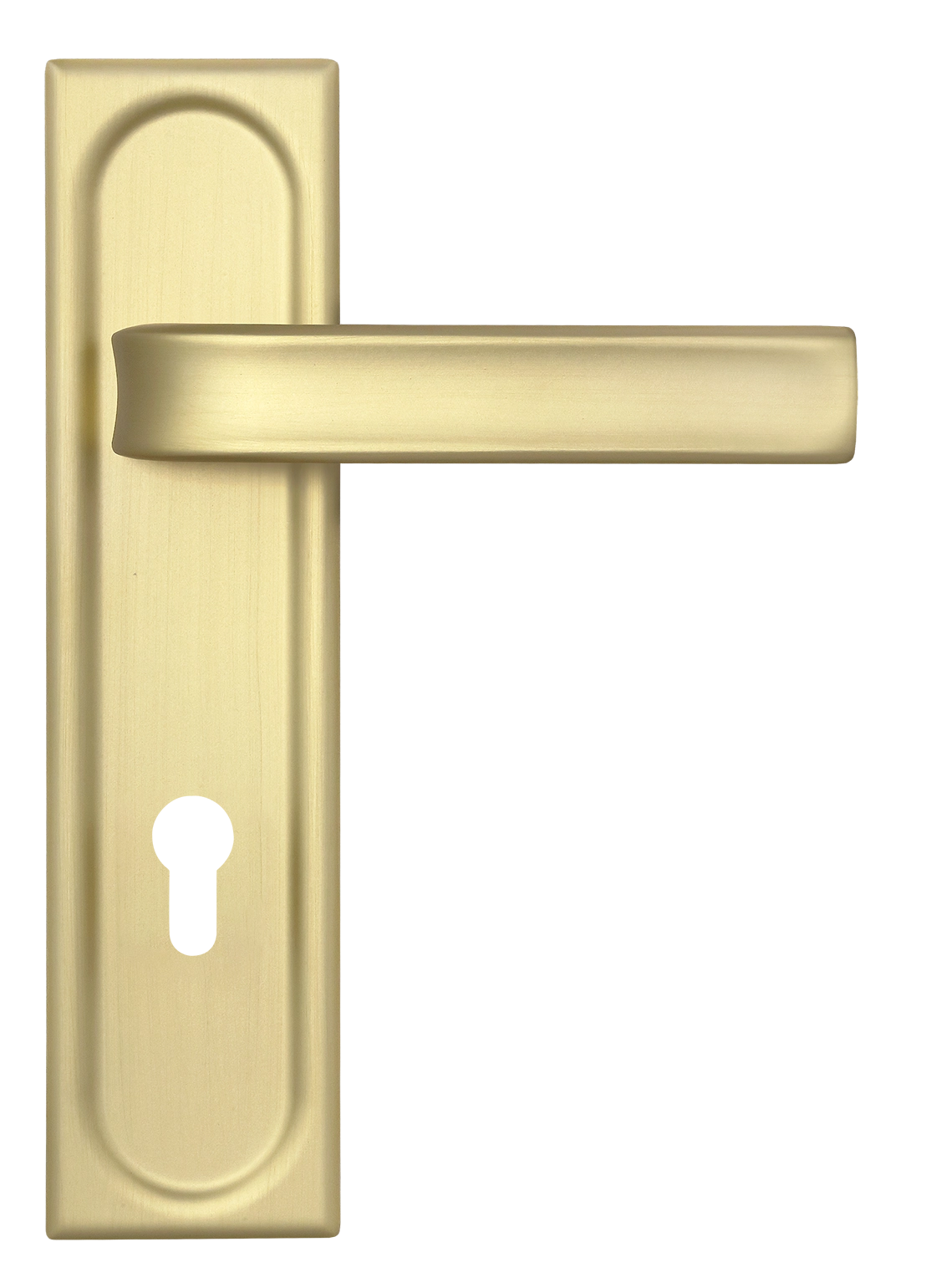 Ручка дверная THE BUS STATION PLS KH AH на планке под ключевой цилиндр