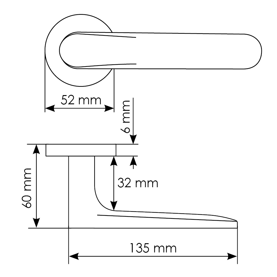 Комплект дверных ручек MH-59-R6 BL с заверткой MH-WC-R6 BL + магнитный замок M1895 BL, цвет черный фотомореллиНовокузнецк