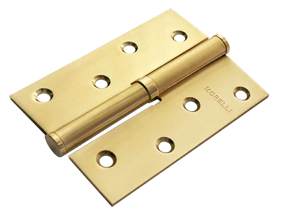 Петля разъемная карточная MSND 100X70X2.5 SG R с подшипником стальная правая, врезная, цвет матовое золото фото купить Новокузнецк