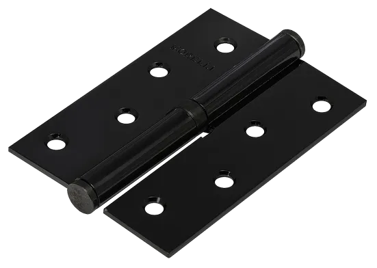 Петля карточная разъемная MSND 100X70X2.5 BL L с подшипником стальная левая, врезная цвет черный фото купить Новокузнецк