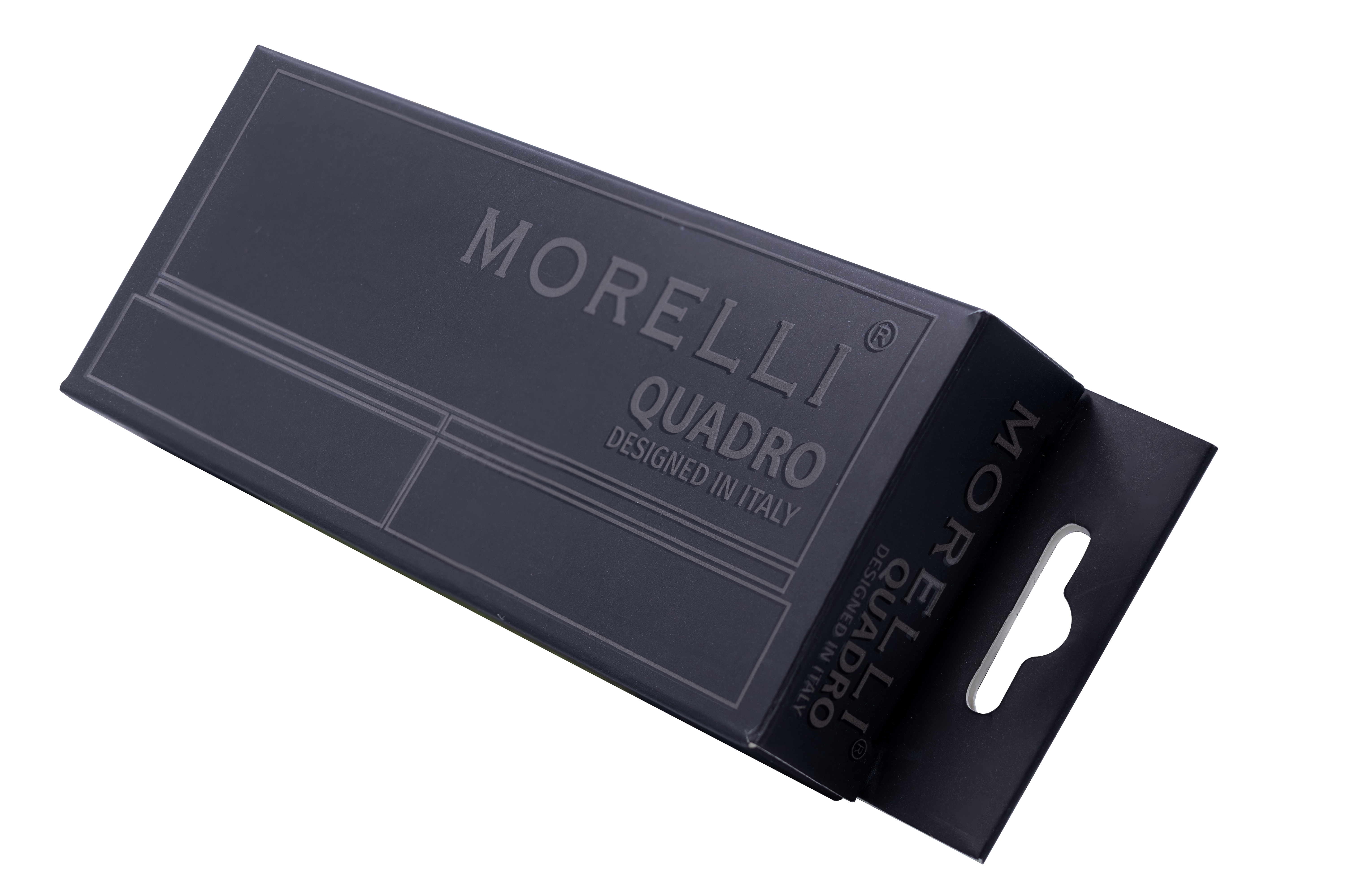 Петля алюминиевая QUADRO-1 BL без врезки на квадратной оси, цвет черный фото morelli Новокузнецк