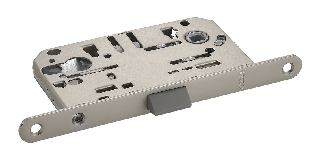 Защелка межкомнатная 1885P MSN под цилиндр бесшумная, цвет мат. сатинированный никель фото 1 Защелка межкомнатная 1885P MSN под цилиндр бесшумная, цвет мат. сатинированный никель фото купить Новокузнецк