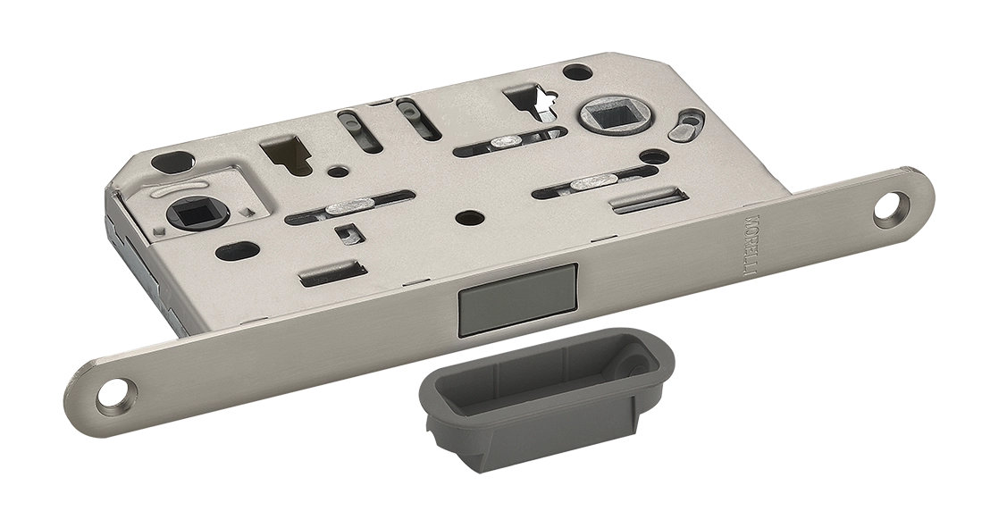 Защелка межкомнатная M1885 MSN магнитная под цилиндр, цвет матовый сатинированный никель фото 1 Защелка межкомнатная M1885 MSN магнитная под цилиндр, цвет матовый сатинированный никель фото купить Новокузнецк