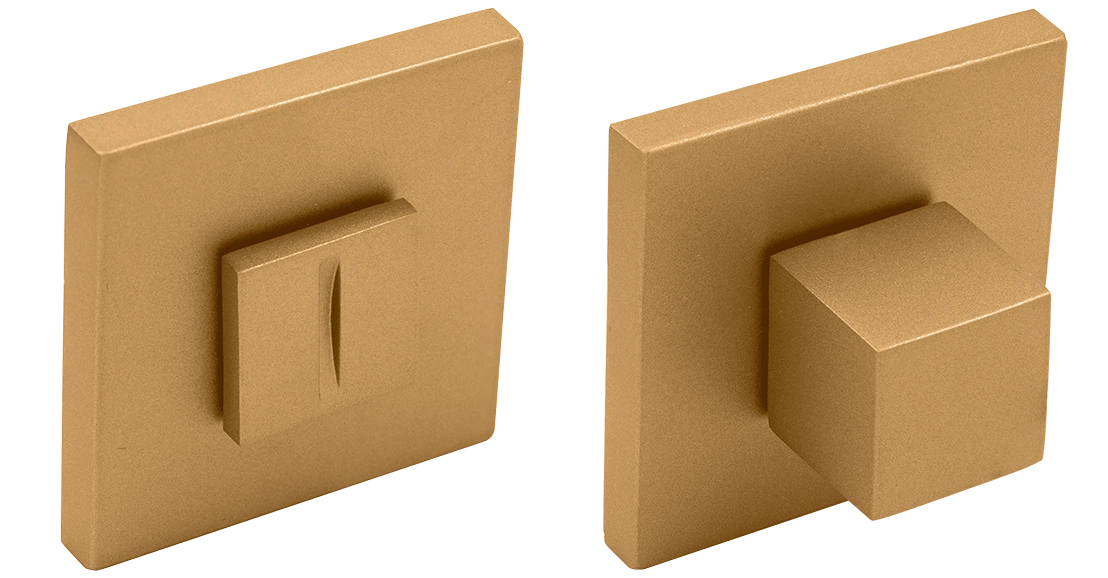 Завертка сантехническая MH-WC-S6 FTG на квадратной розетке 6мм цвет матовое итальянское золото фото купить Новокузнецк