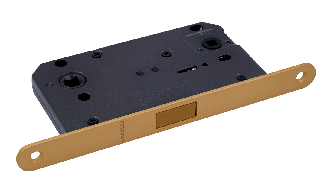 Защелка межкомнатная M1895 FTG магнитная, сантехническая, цвет матовое итальянское золото фото купить Новокузнецк