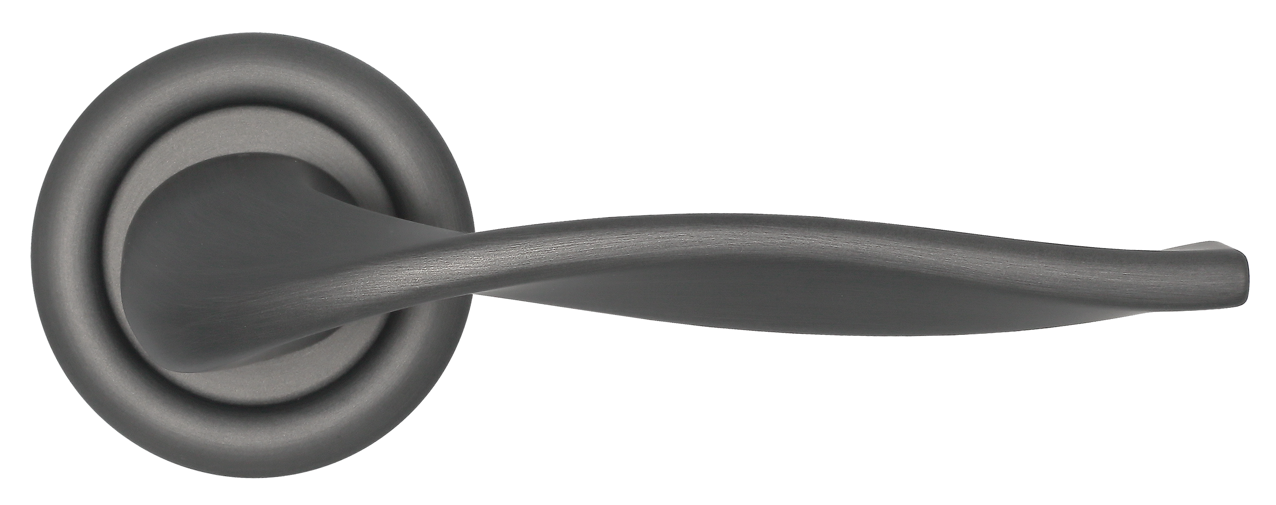 Ручка дверная SKYSCRAPER R7 SST на круглой розетке, цвет Летняя гроза/Summer Storm фото купить в Новокузнецке