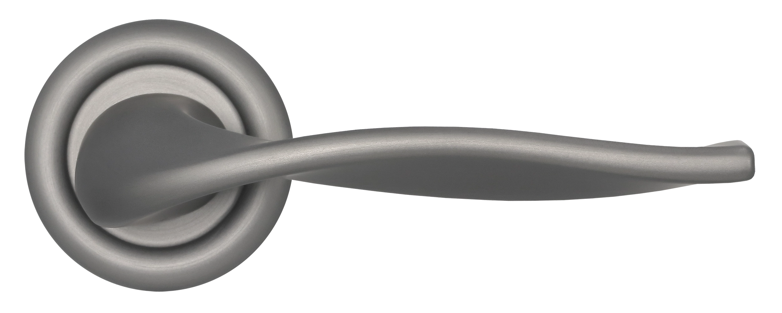 Ручка дверная SKYSCRAPER R7 WF на круглой розетке, цвет Зимняя стужа/Winter Frost фото купить в Новокузнецке