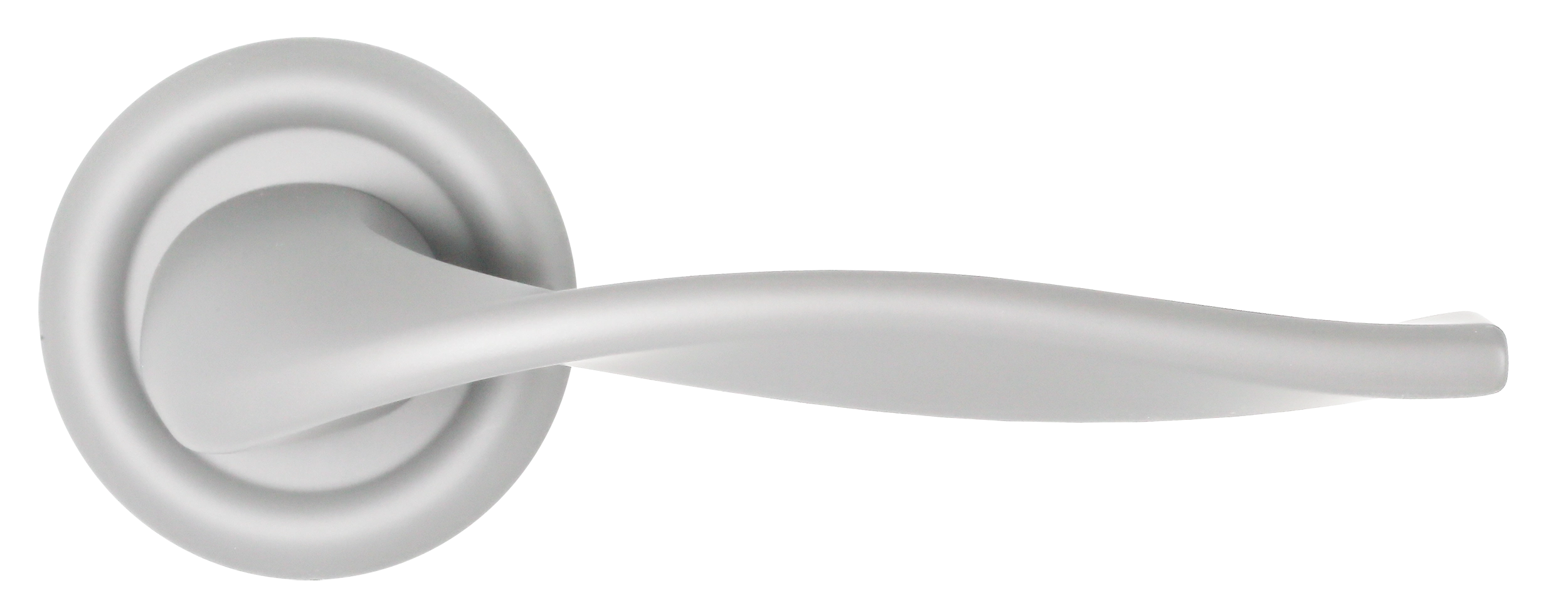 Ручка дверная SKYSCRAPER R7 SSW на круглой розетке, цвет Стокгольмский снегопад/Stockholm Snowfall фото купить в Новокузнецке