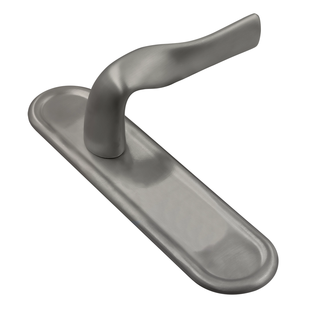 Ручка дверная LVB PLR WF на планке, цвет Зимняя стужа/Winter Frost фото купить Новокузнецк