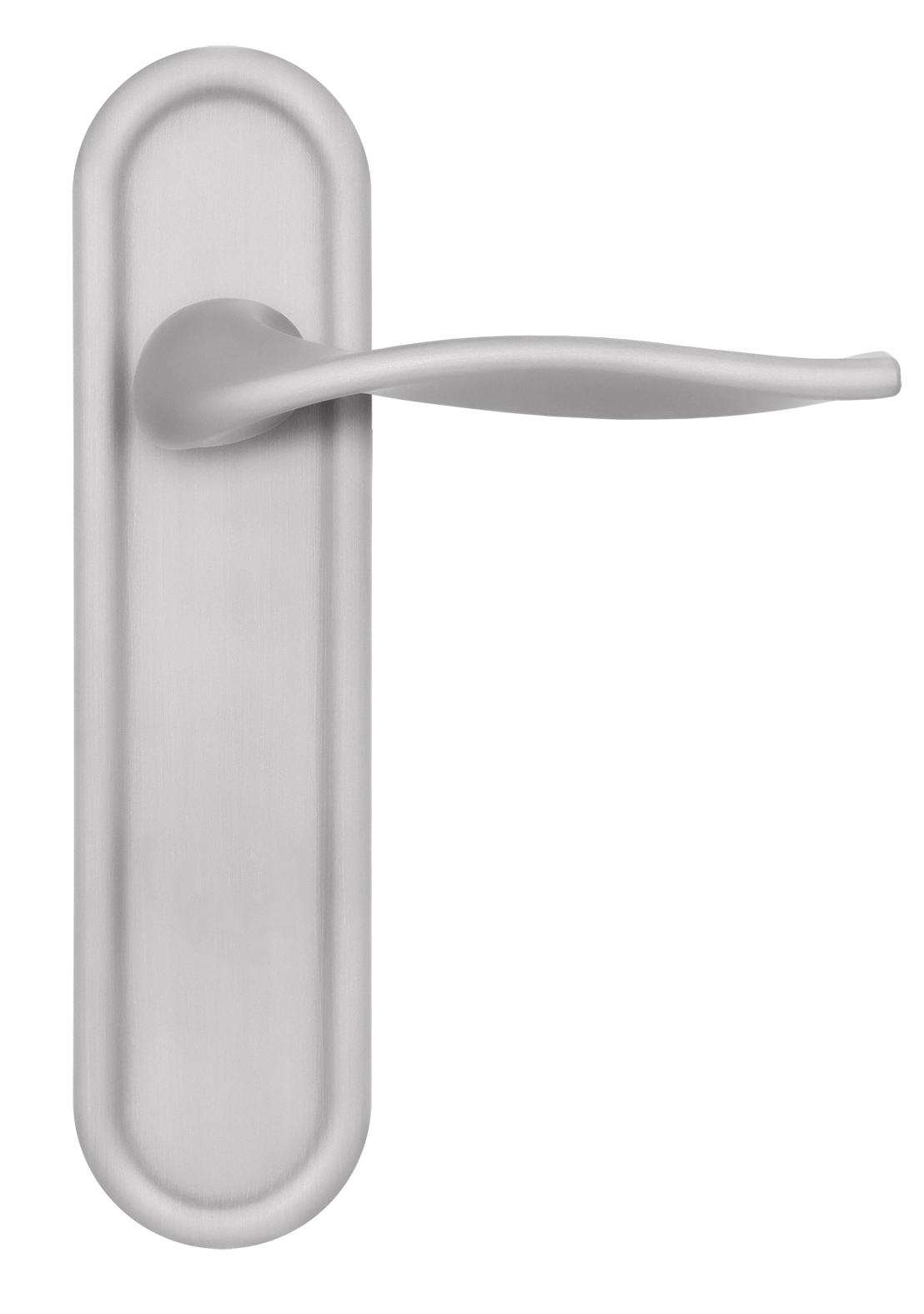 Ручка дверная SKYSCRAPER PLR SSW на планке, цвет Стокгольмский снегопад/Stockholm Snowfall фото купить в Новокузнецке