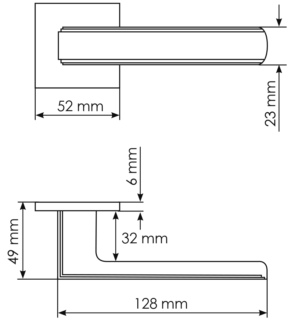 Ручка дверная MH-64-S6 FTG STEPS на квадратной розетке 6 мм, цвет матовое итальянское золото фото 3 Ручка дверная MH-64-S6 FTG STEPS на квадратной розетке 6 мм, цвет матовое итальянское золото фото фурнитура Новокузнецк