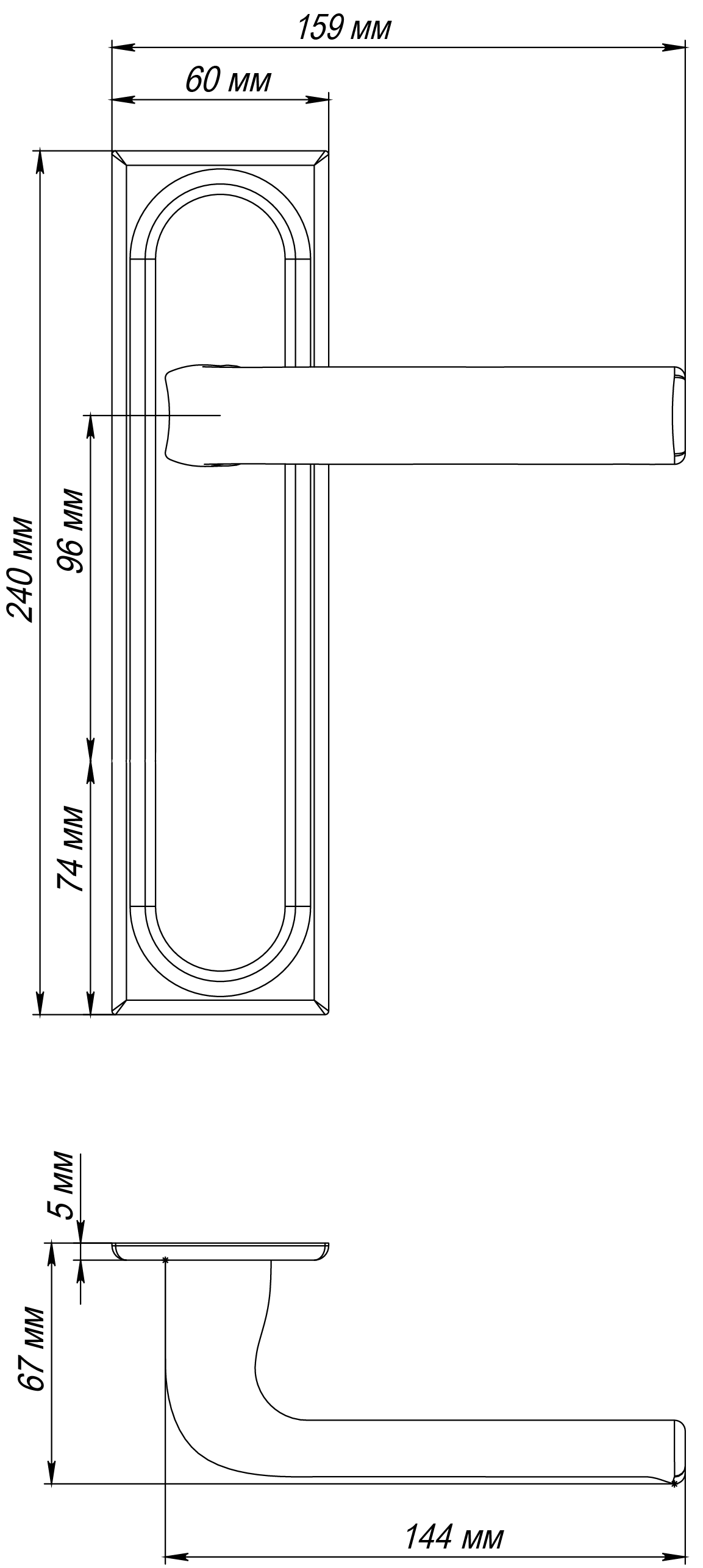 Ручка дверная THE BUS STATION PLS SMI на планке, цвет Весенняя дымка/Spring Mist фото фурнитура Новокузнецк