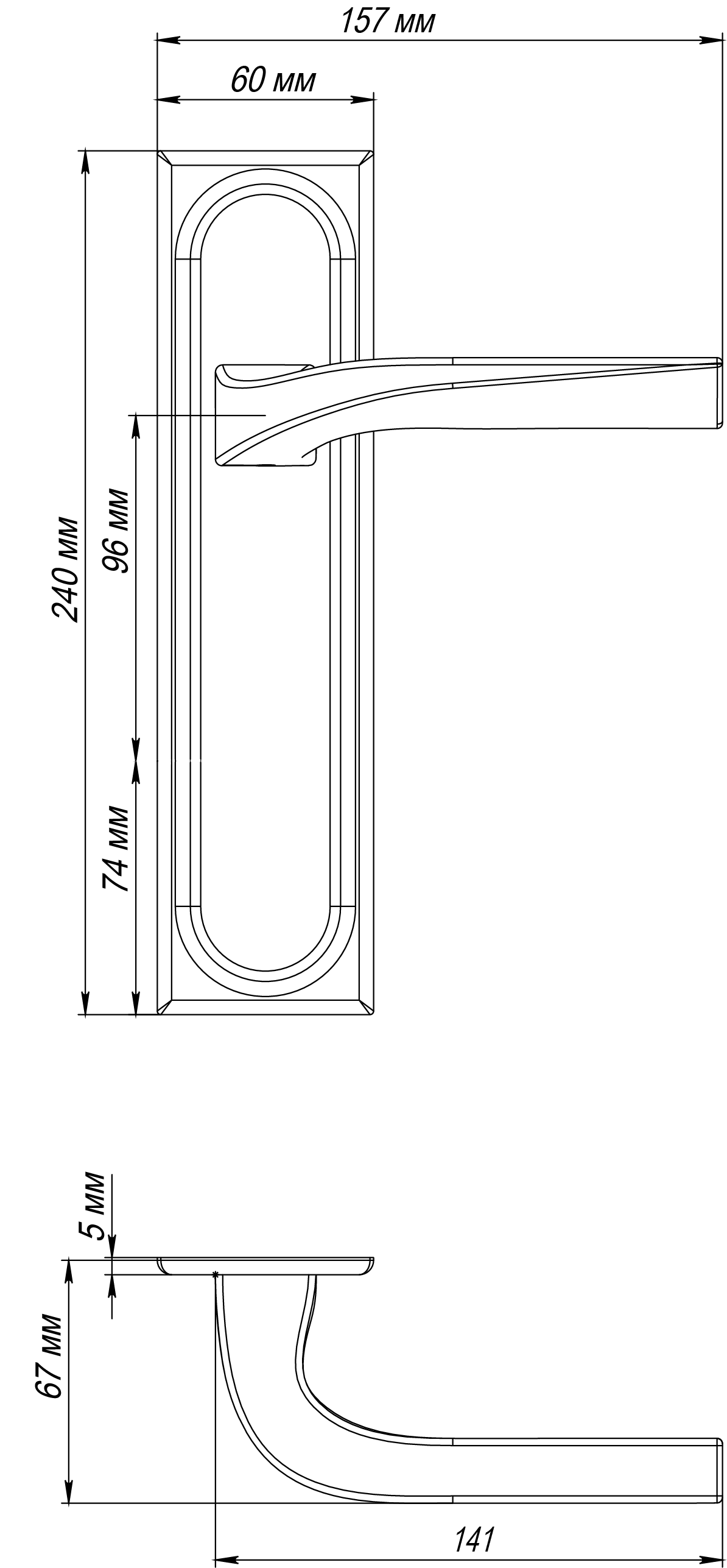 Ручка дверная WD CONCERT HALL PLS AH на планке, цвет Осенний мёд/Autumn Honey фото фурнитура Новокузнецк