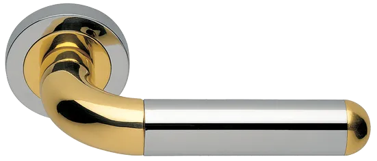 GAVANA R2 COT, ручка дверная, цвет - глянцевый хром/золото фото купить Новокузнецк
