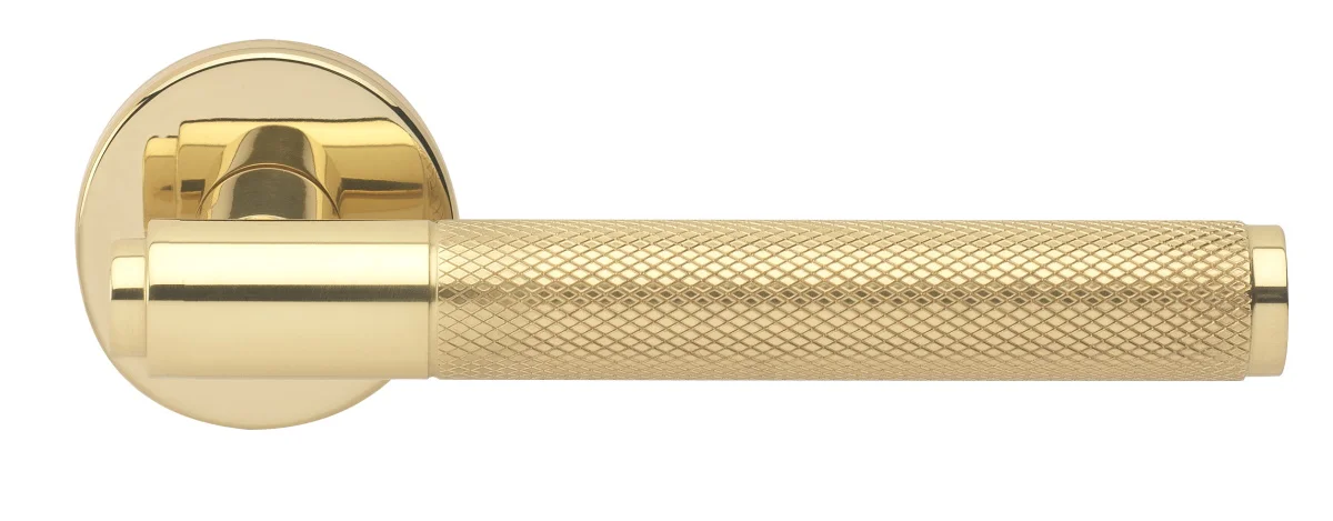 BRIDGE R6 OTL, ручка дверная с усиленной розеткой, цвет -  золото фото купить Новокузнецк