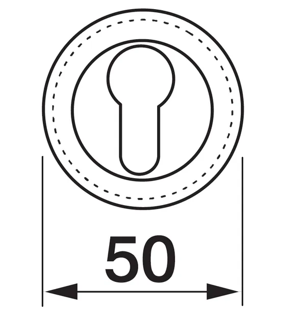 Накладка на замок LUX-KH-R4 OSA круглая под евроцилиндр, цвет матовое золото фото купить в Новокузнецке