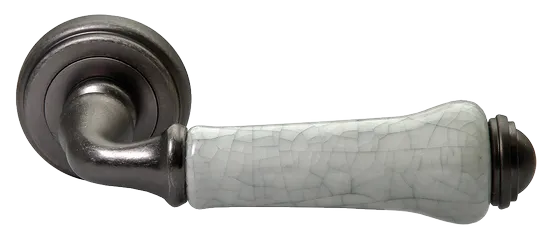 UMBERTO, ручка дверная MH-41-CLASSIC OMS/GR, цвет - старое мат.серебро/серый фото купить Новокузнецк
