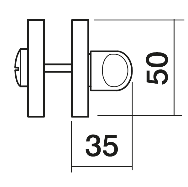 LUX-WC-R3 OBR, завертка сантехническая, цвет - кофе фото купить в Новокузнецке