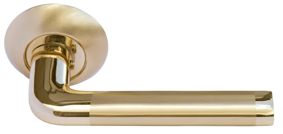 КОЛОННА, ручка дверная MH-03 SG/GP, цвет - мат.золото/золото фото купить Новокузнецк