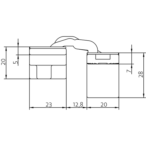 HH-19 B, скрытая петля, цвет - черный фото morelli Новокузнецк
