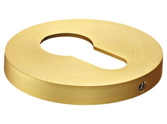 Накладка на ключевой цилиндр, на круглой розетке 6 мм, MH-KH-R6 MSG,  цвет - мат. сатинированное золото фото купить Новокузнецк