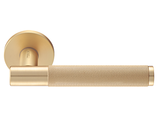 Ручка дверная "AZRIELI" на круглой розетке 6 мм, MH-57-R6T MSG, цвет - мат. сатинированное золото фото купить Новокузнецк