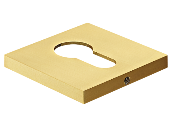Накладка на ключевой цилиндр, на квадратной розетке 6 мм, MH-KH-S6 MSG, цвет - мат. сатинированное золото фото купить Новокузнецк