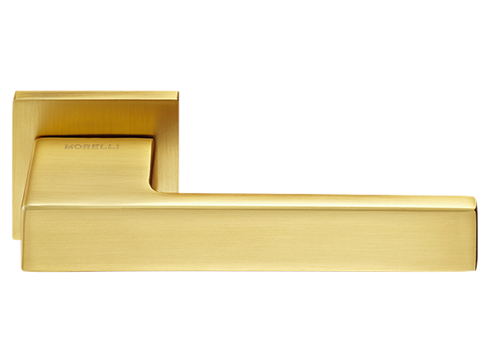 LOT ручка дверная на квадратной розетке 6 мм MH-56-S6 MSG, цвет - мат.сатинированное золото фото купить Новокузнецк