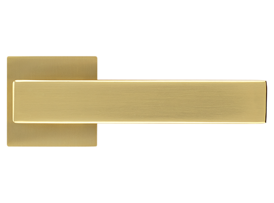 LOT ручка дверная на квадратной розетке 6 мм MH-56-S6 MSG, цвет - мат.сатинированное золото фото купить в Новокузнецке